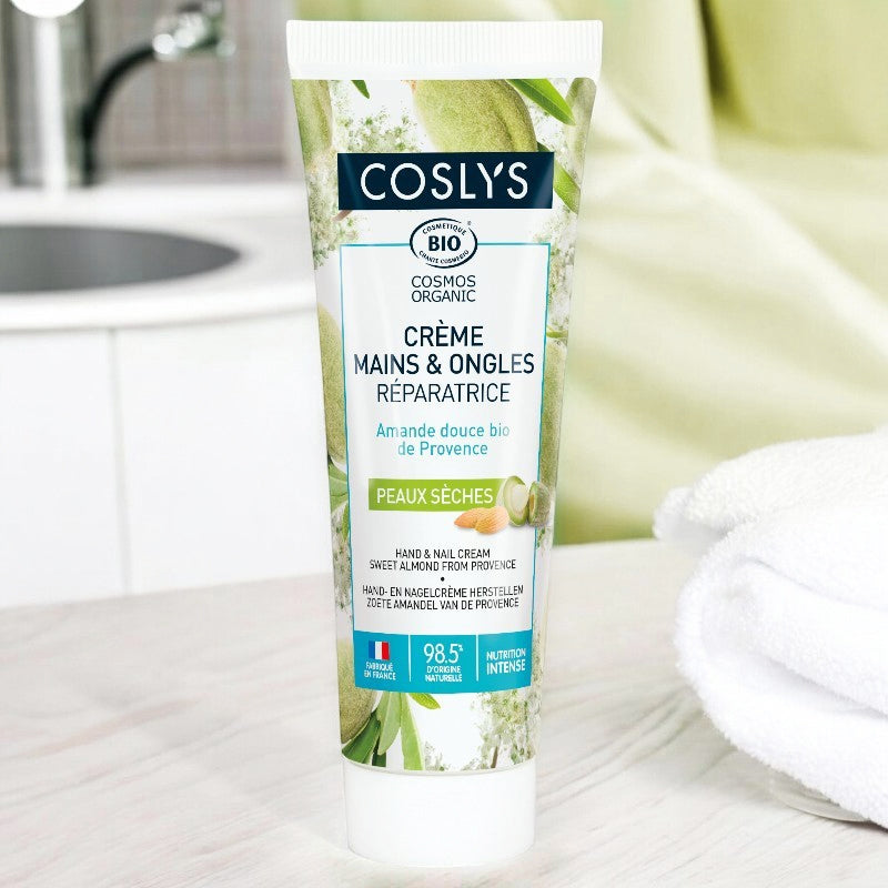 Coslys - Crème mains & ongles réparatrice BIO amande douce 50ml