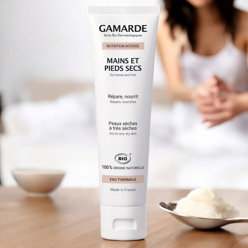 Gamarde - Crème mains & pieds secs BIO - répare & nourrit - peaux sèches - 100g