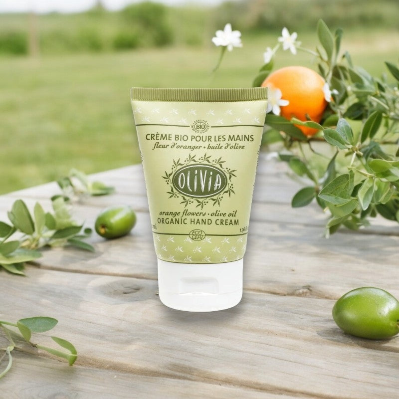 Crème pour les mains BIO olive & fleur d'oranger