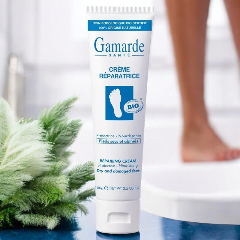 Gamarde - Crème réparatrice BIO - pieds secs et abîmés - 100g