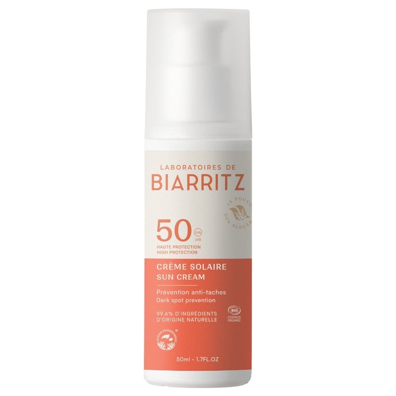 Laboratoires de Biarritz - Crème solaire visage BIO IP 50 50ml