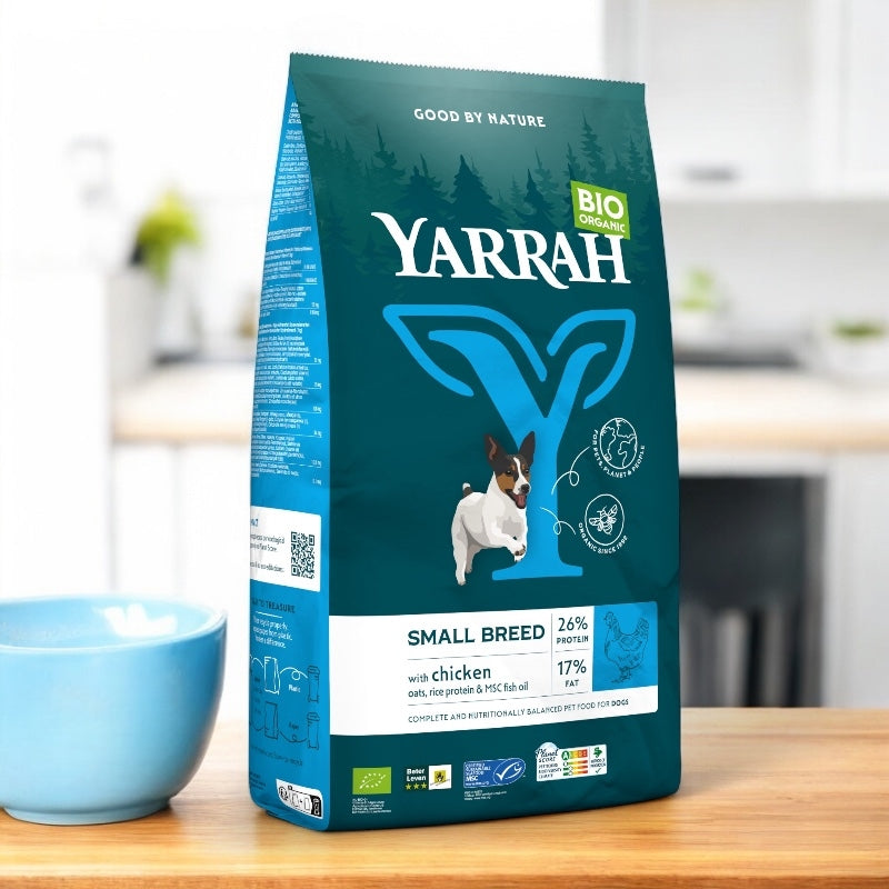 Croquettes poulet & céréales pour chien de petites races BIO
