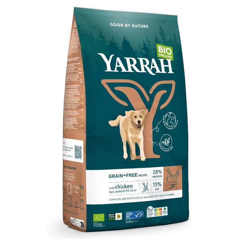 Croquettes poulet sans céréales pour chien BIO - 2kg