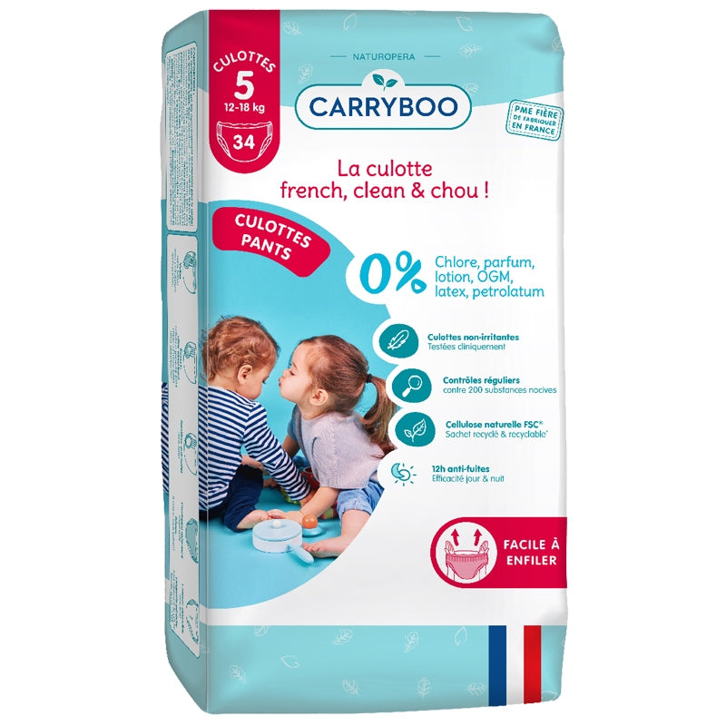 Carryboo - Windelhosen Größe 5 - 12-18kg - 34 Stück