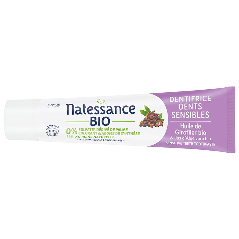 Natessance - Zahnpasta Sensitive Nelke & Aloe Vera BIO 75ml