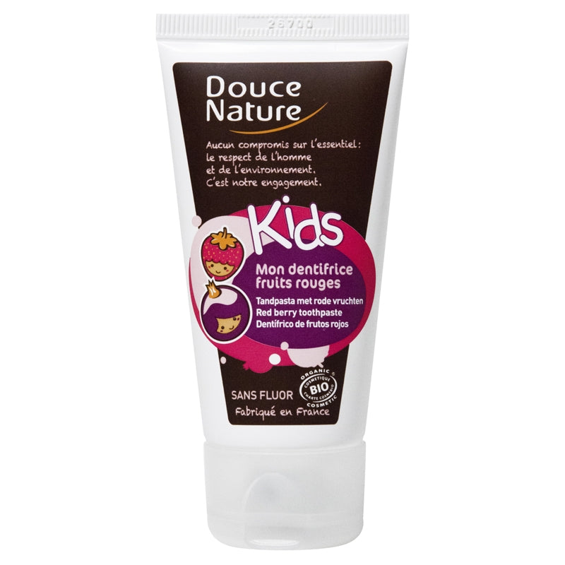 Douce Nature - Kinderzahnpasta Rote Beeren ohne Fluorid BIO 50ml