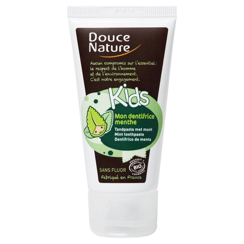 Douce Nature - Kinderzahnpasta Minze ohne Fluorid BIO 50ml