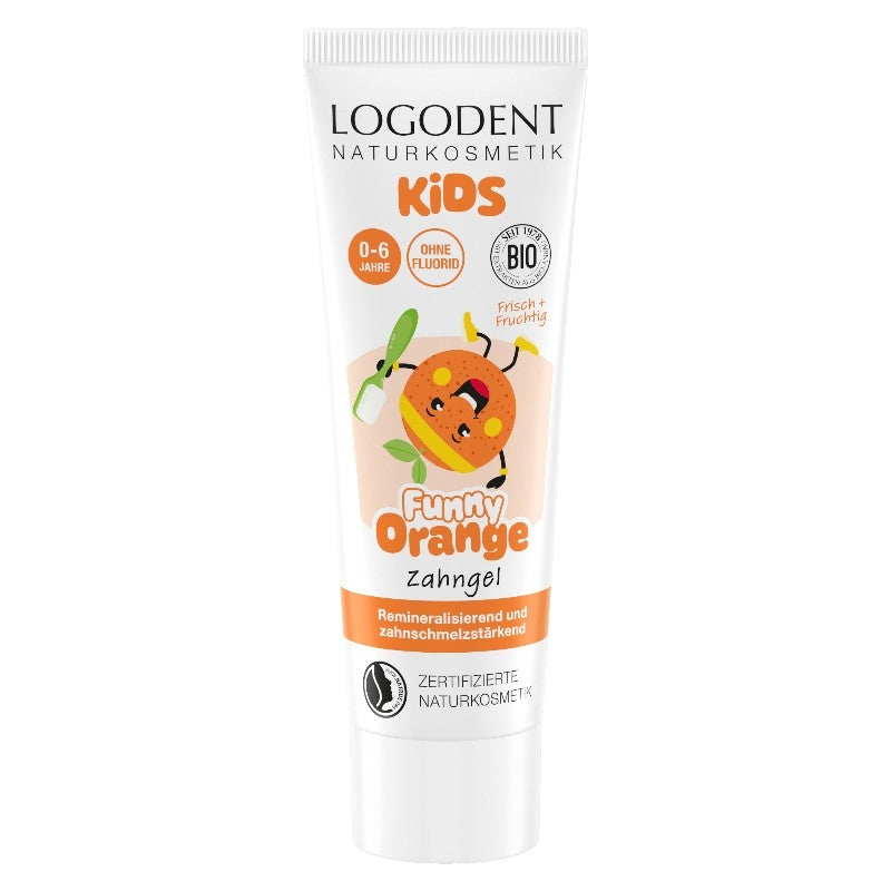Logona - Dentifrice enfant BIO orange sans fluor 75ml