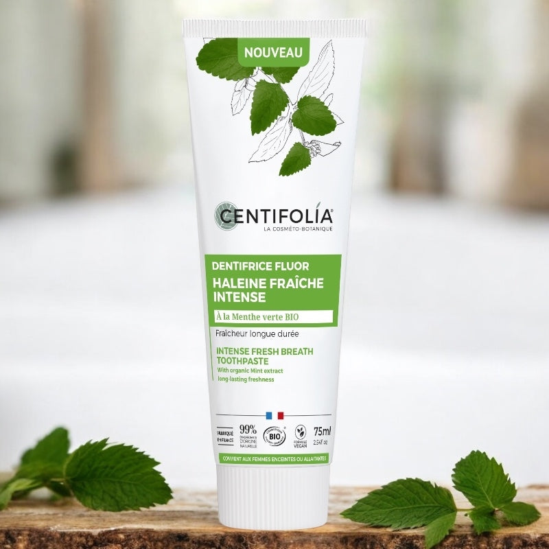 Centifolia - Zahnpasta für intensiv frischen Atem Grüne Minze mit Fluorid BIO 75ml