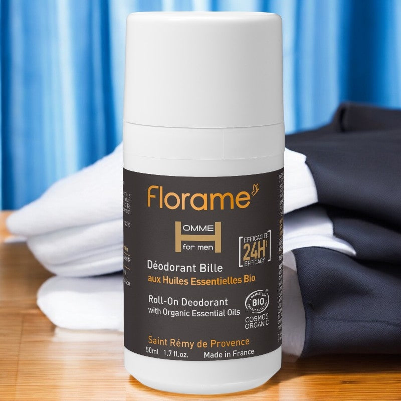 Florame - Roll-on-Deodorant für Männer Tea Tree & Palmarosa BIO