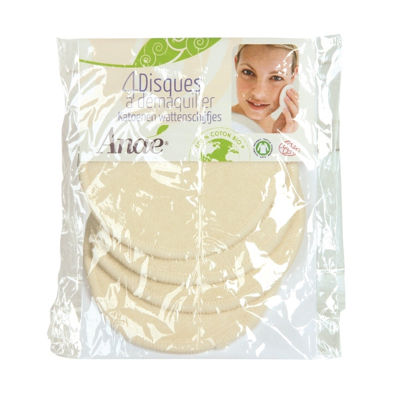 Anaé - Waschbare Make-up-Entferner-Pads aus Bio-Baumwolle - 4 Stück