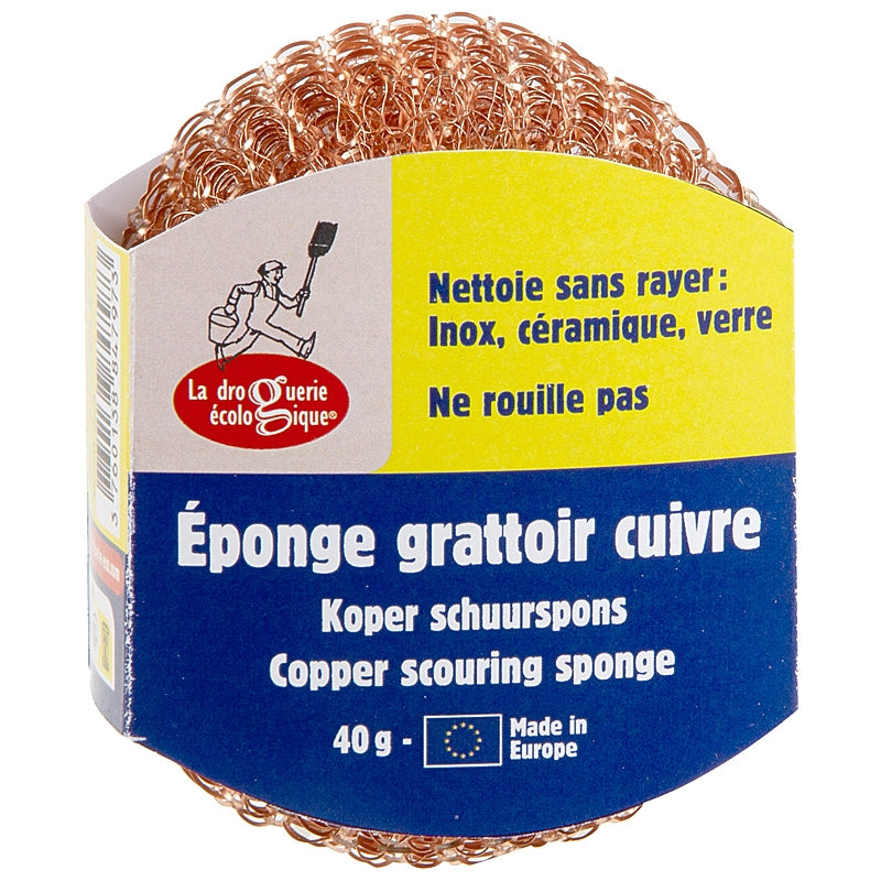 La Droguerie Écologique - Éponge grattoir en cuivre