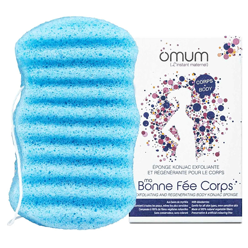 Éponge Konjac exfoliante & régénérante pour le corps