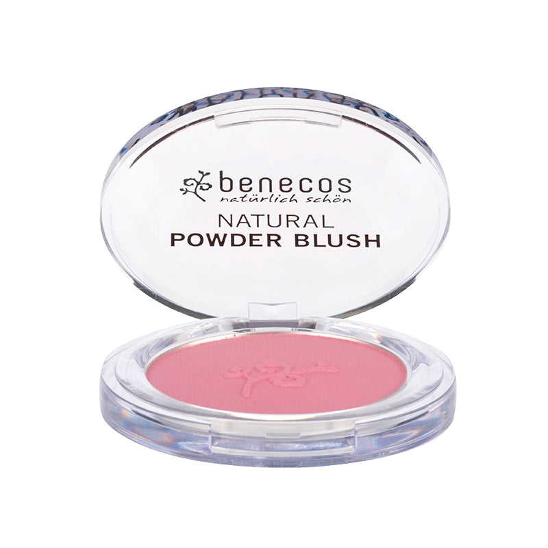 Benecos - Fard à joues compact Mallow rose BIO 5,5g