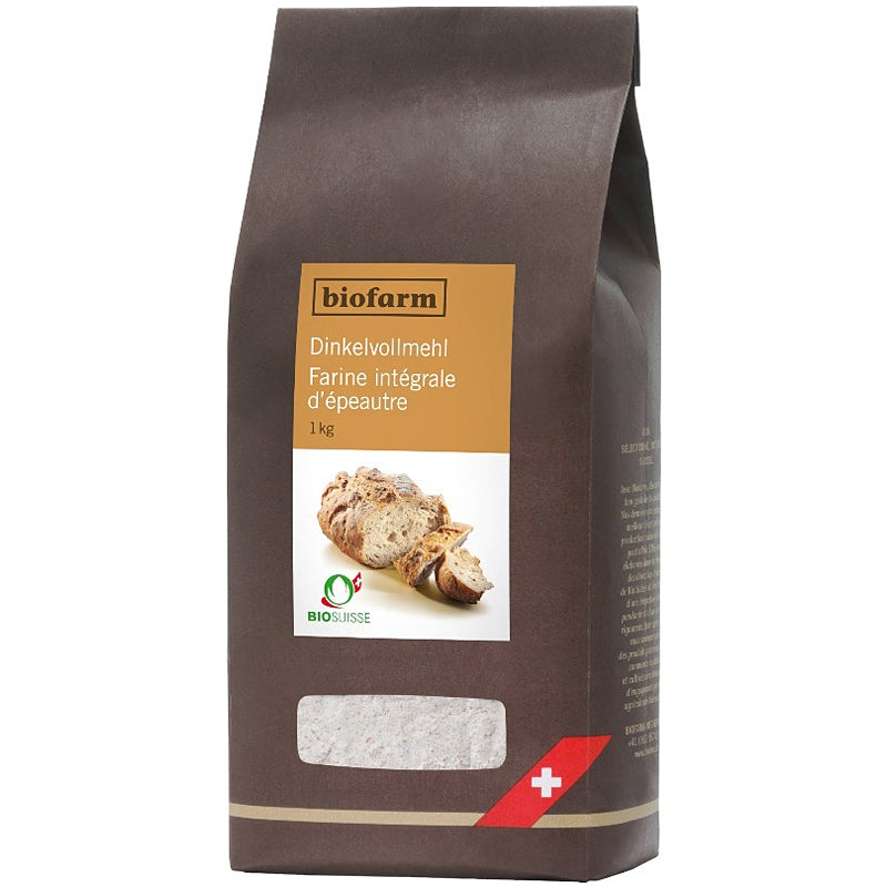 Biofarm - Bio-Dinkelvollkornmehl aus der Schweiz 1kg