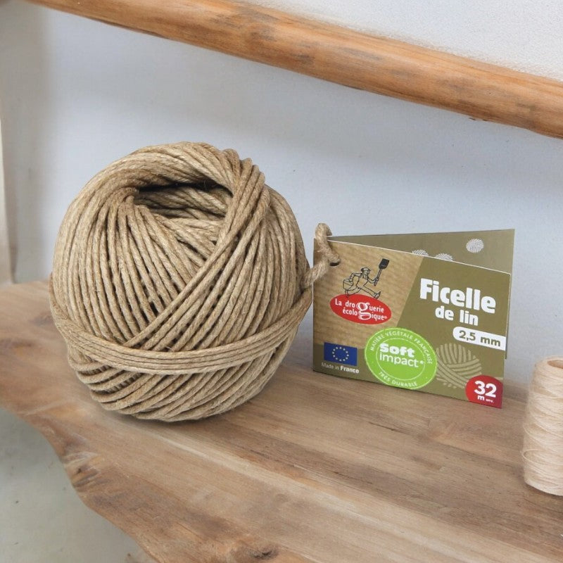 La Droguerie Écologique - Ficelle de lin 2,5mm