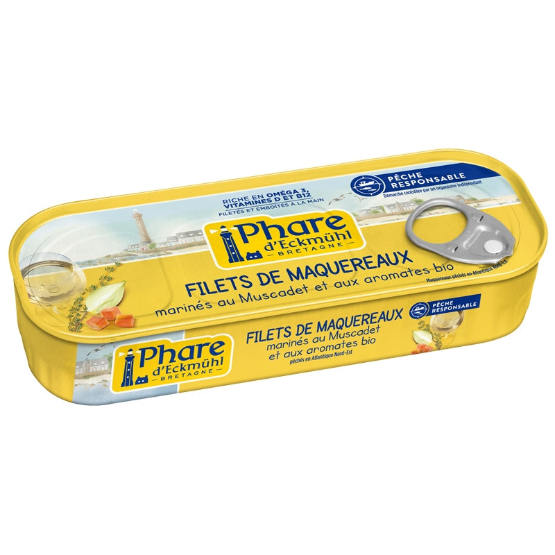 Filets de maquereaux marinés au Muscadet BIO 151g