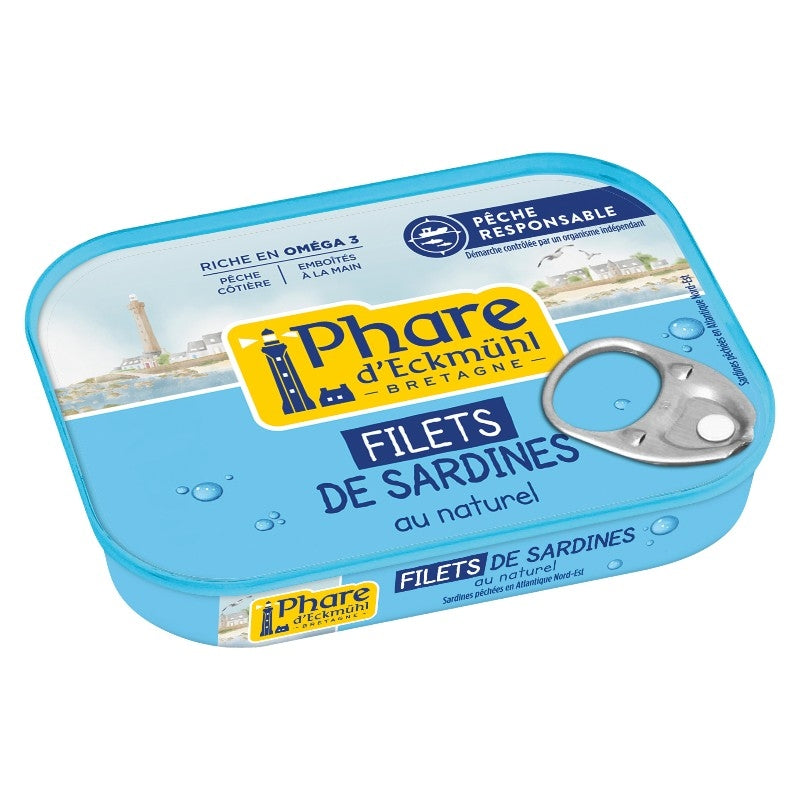 Filets de sardines au naturel 100g