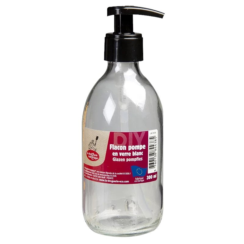 La Droguerie Écologique - Pumpflasche aus transparentem Glas 300ml