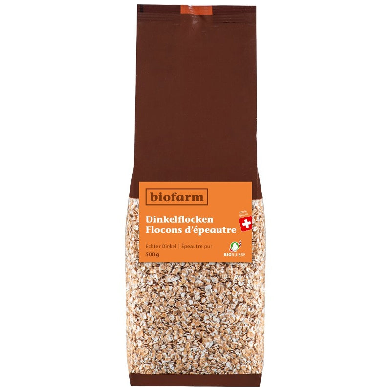 Biofarm - Bio-Dinkelflocken aus der Schweiz 500g
