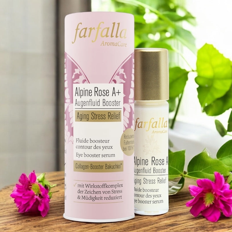 Farfalla - Fluide boosteur contour des yeux BIO rose Alpine A+ 10ml
