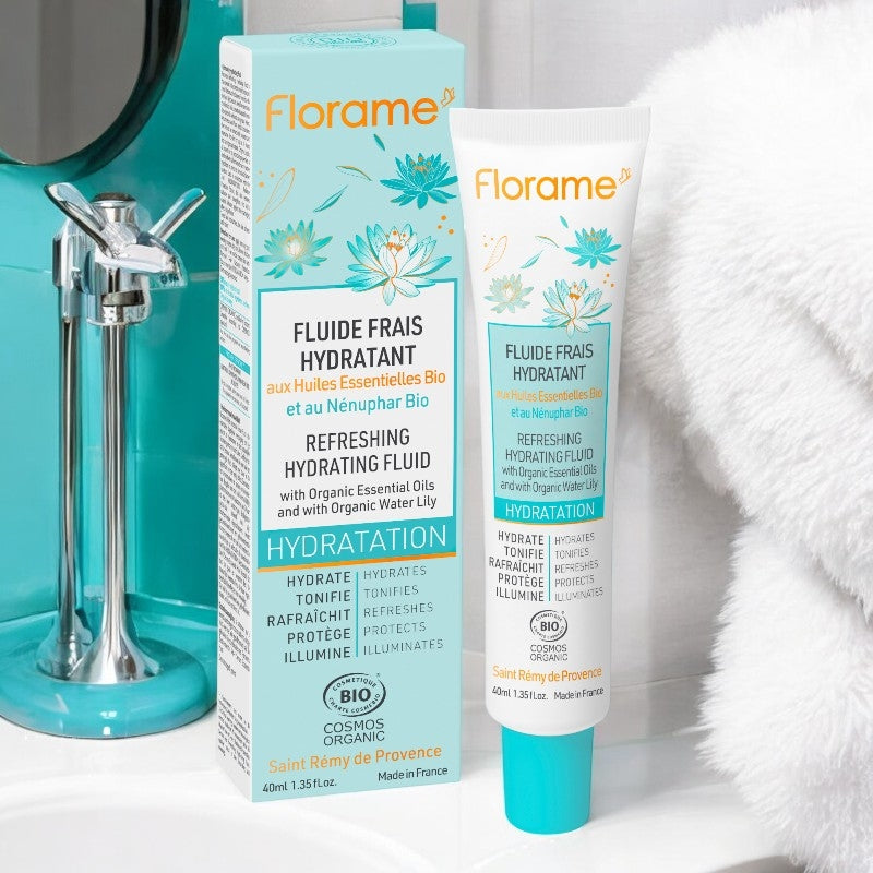 Florame - Erfrischendes Feuchtigkeitsfluid Seerose BIO 40ml