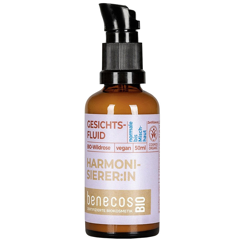 Benecos - Fluide peau normale à mixte rose sauvage BIO 50ml