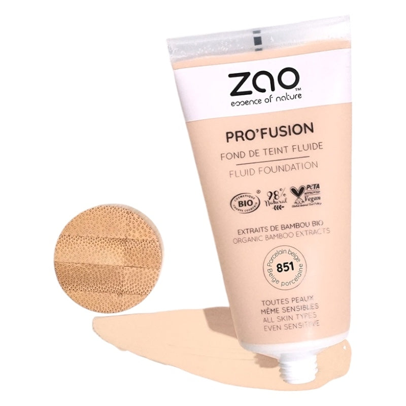 Flüssige Foundation Porzellanbeige Nr. 851 BIO