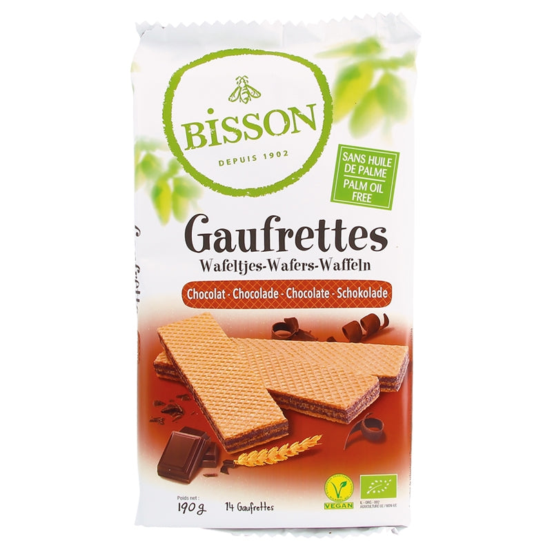 Bisson - Gaufrettes au chocolat BIO 190g