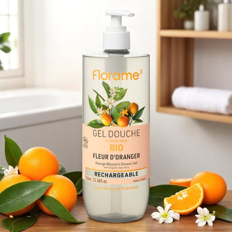 Florame - Gel douche BIO fleur d'oranger 750ml