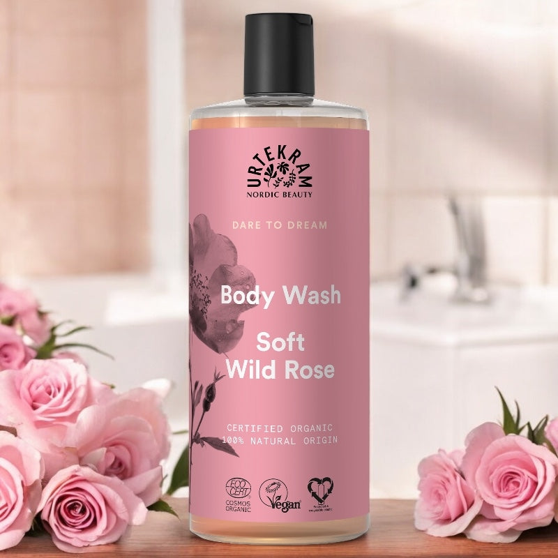 Urtekram - Sanftes Duschgel wilde mit Rose BIO 500ml