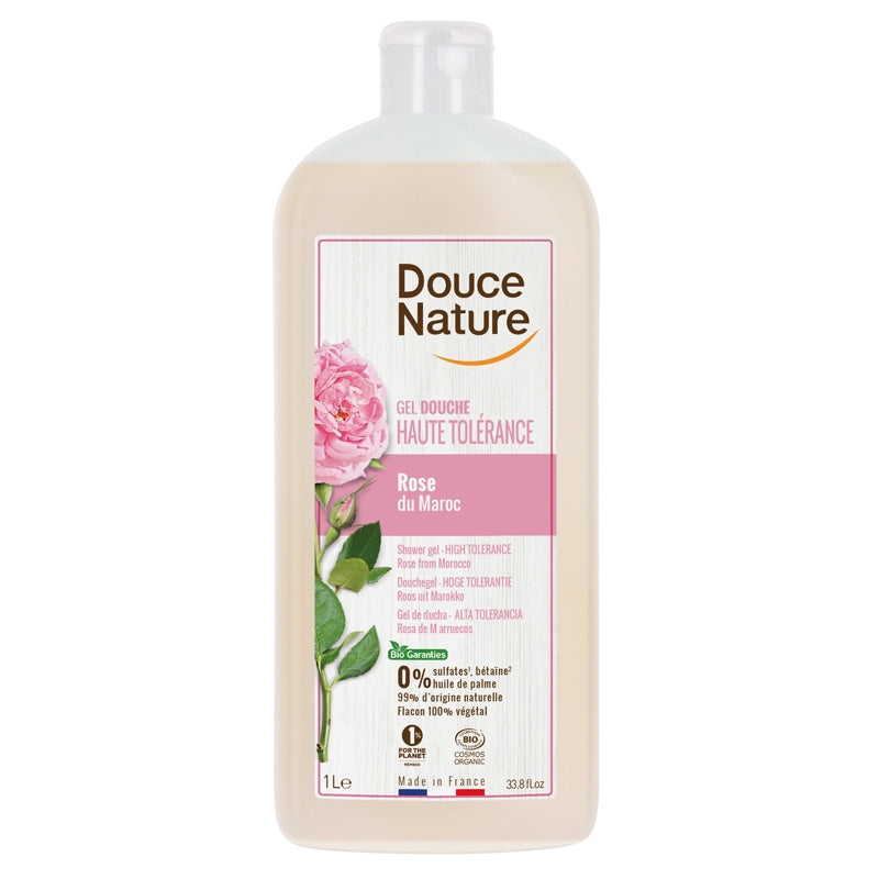 Douce Nature - Gel douche haute tolérance BIO rose 1l
