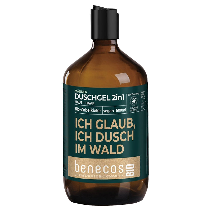 Benecos - Gel douche peau & cheveux 2 en 1 pin cimbre BIO 500ml