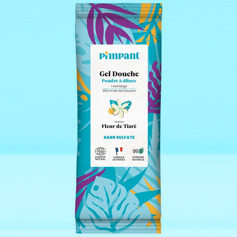 Pimpant - Duschgel-Pulver zum Verdünnen Tiaré-Blüte 25g