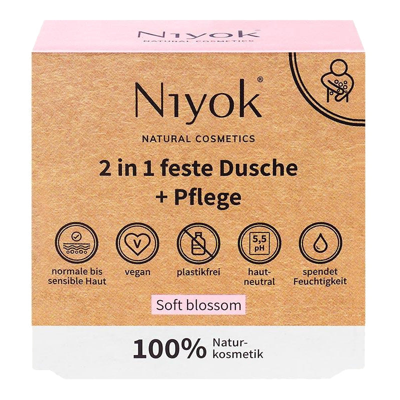 Gel douche & soin solide 2 en 1 Soft blossom