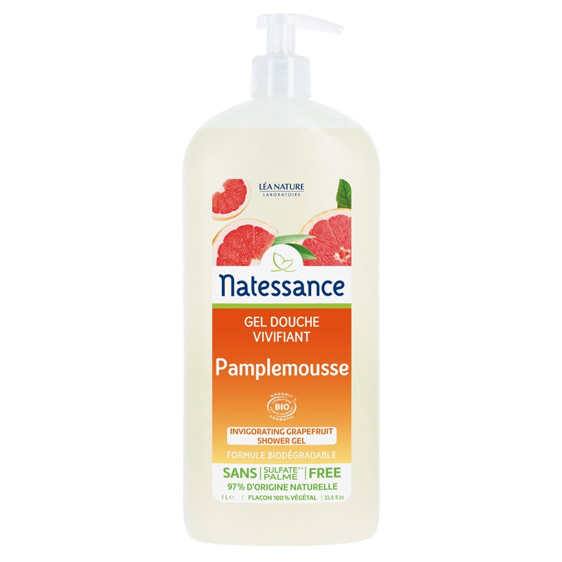 Natessance - Belebendes Duschgel Grapefruit BIO 1l