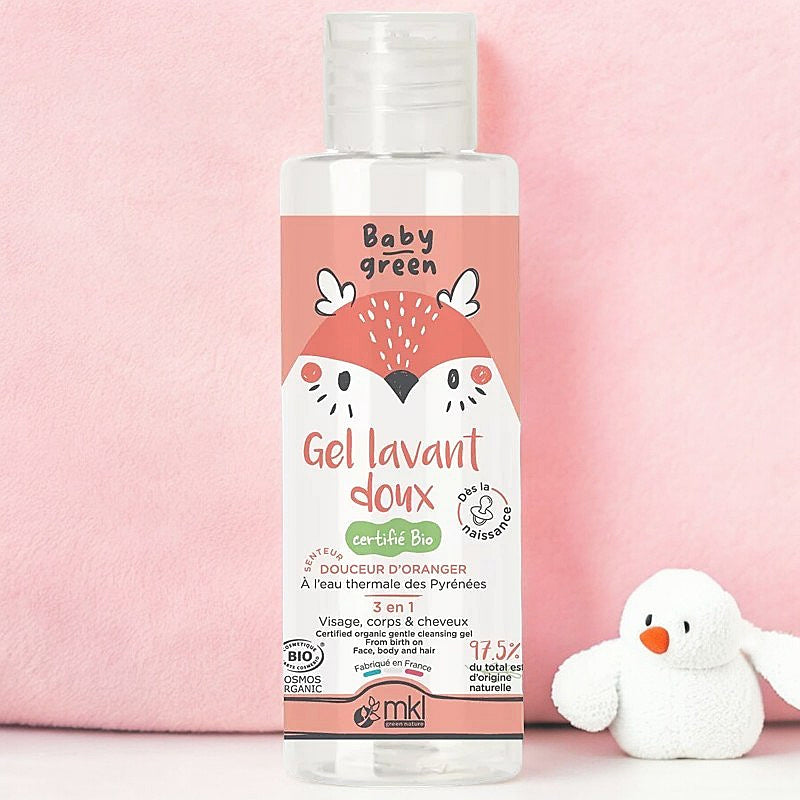 MKL Green Nature - Gel lavant bébé doux BIO fleur d'oranger 100ml