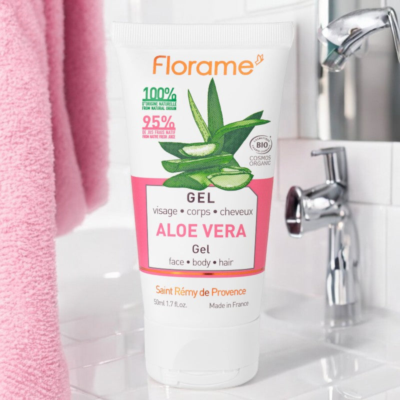 Florame - Gel für Gesicht, Körper & Haare Aloe Vera BIO 50ml