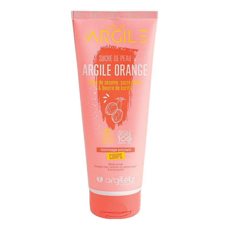 Argiletz - Gommage exfoliant corps argile orange & sucre 200ml