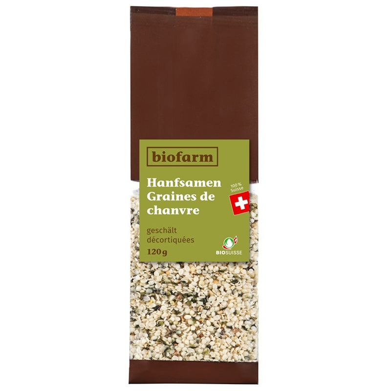 Biofarm - Bio-Hanfsamen (geschält, aus der Schweiz) 120g