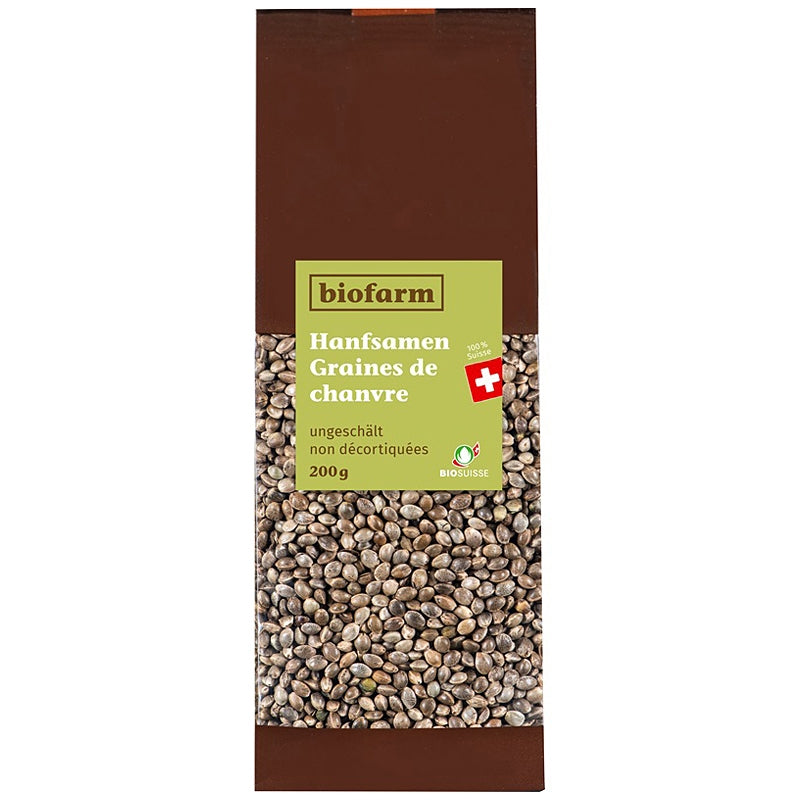 Biofarm - Bio-Hanfsamen aus der Schweiz (ungeschält) 200g