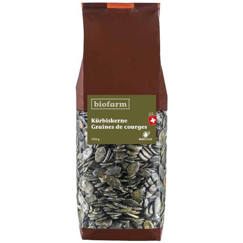 Biofarm - Bio-Kürbiskerne aus der Schweiz 500g