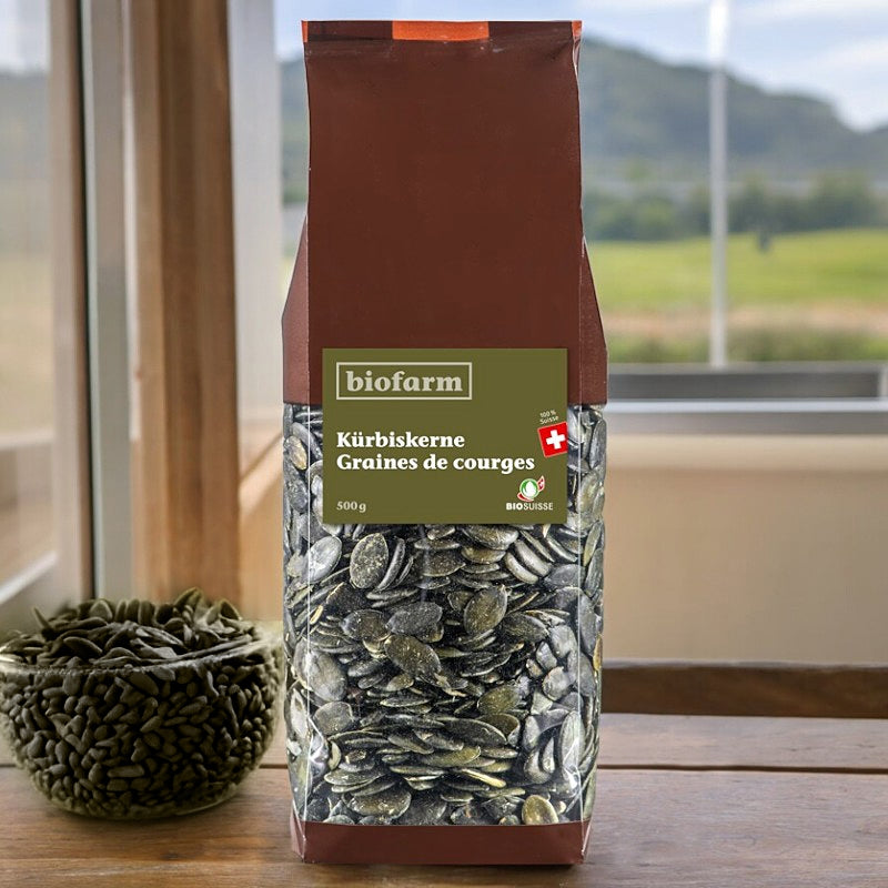 Biofarm - Bio-Kürbiskerne aus der Schweiz 500g