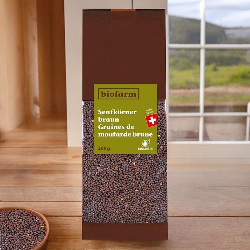 Biofarm - Bio-Schweizer brauner Senf 200g