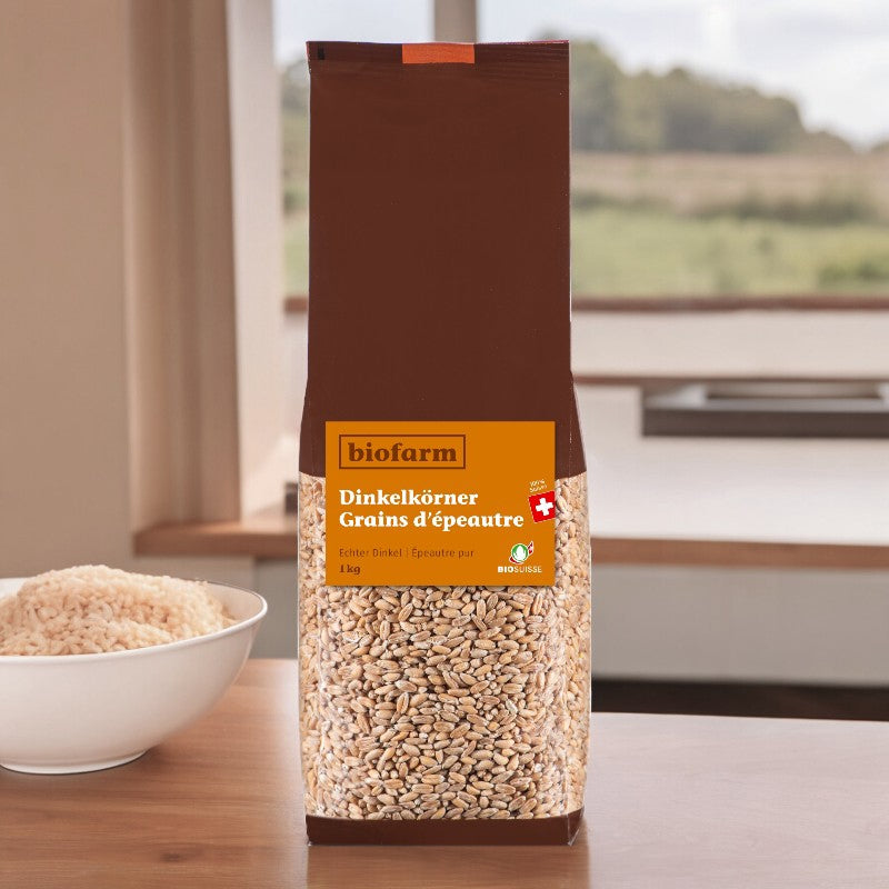 Biofarm - Bio-Schweizer Dinkelkörner 1kg
