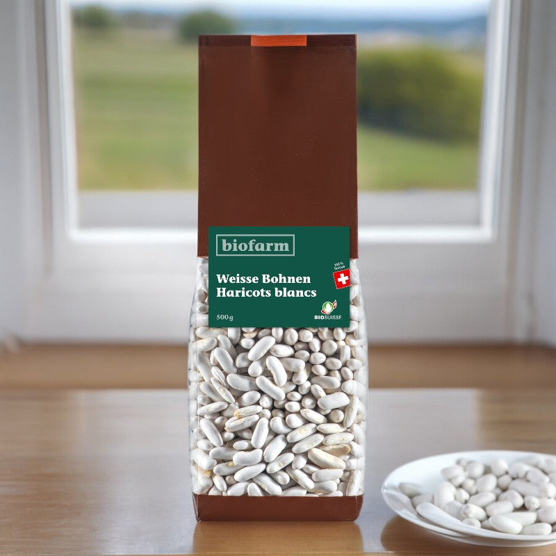 Biofarm - Bio-Schweizer weiße Bohnen 500g