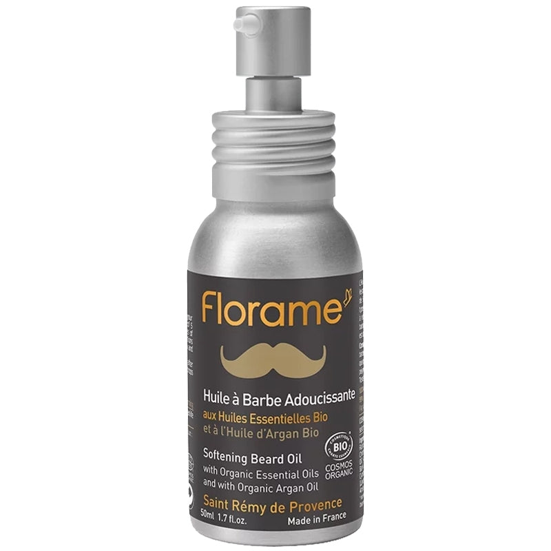 Florame - Huile à barbe adoucissante homme BIO cèdre & argan 50ml