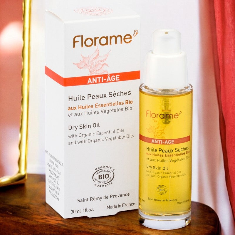 Florame - Huile anti-âge BIO peaux sèches 30ml
