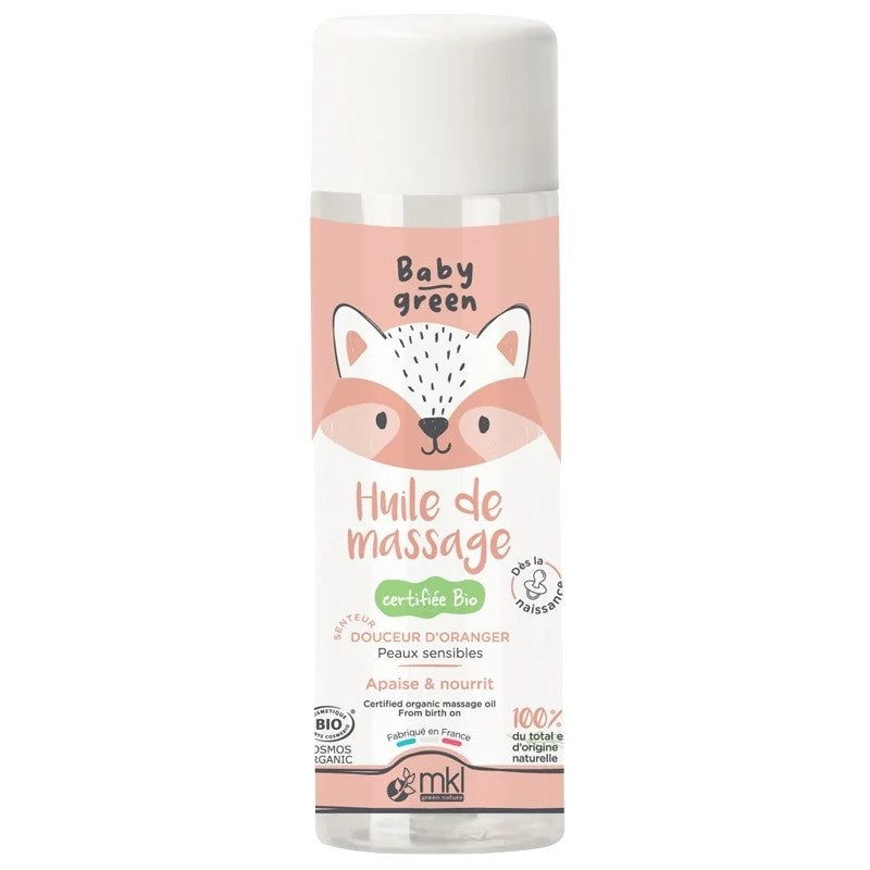Huile de massage bébé BIO fleur d'oranger