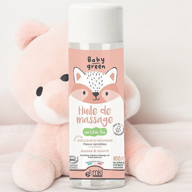 Huile de massage bébé BIO fleur d'oranger